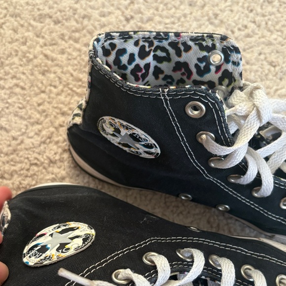 Kids High-Top Black Sneakers - Picture 4 of 8